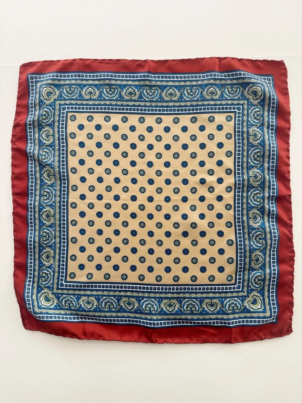 Vintage Handcraft Incorporated Silk Scarf Made in Italy